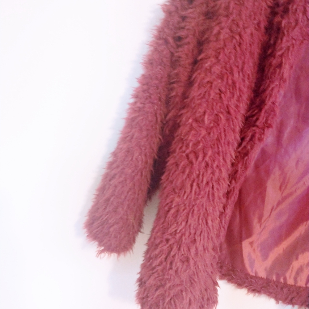Charlotte Russe NWT fuzzy jacket large - Picture 2 of 5